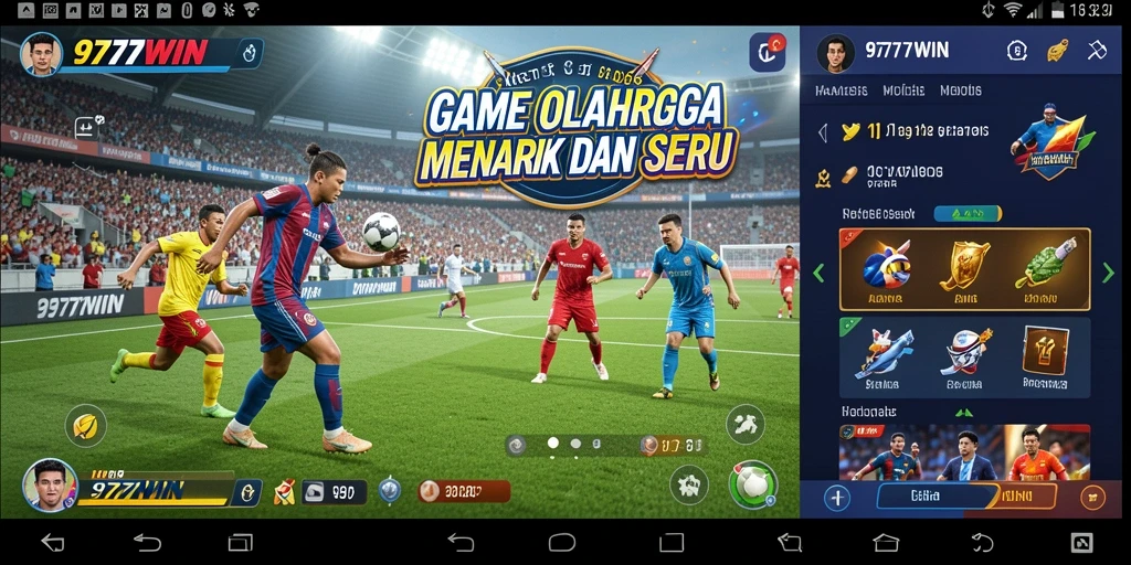 Tampilan menegangkan dari gameplay olahraga 9777WIN yang mengasyikkan.