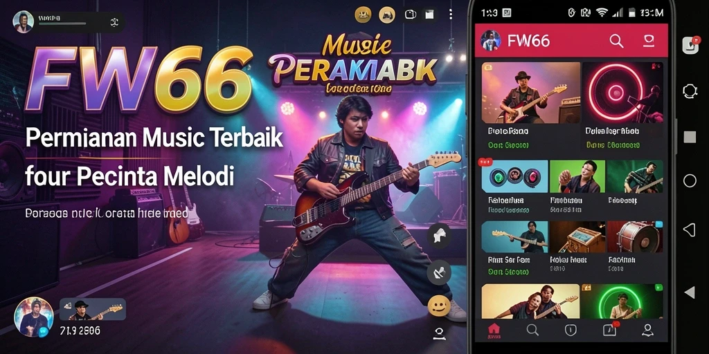 Tampilan gameplay FW66 yang interaktif dan menyenangkan saat bermain musik.