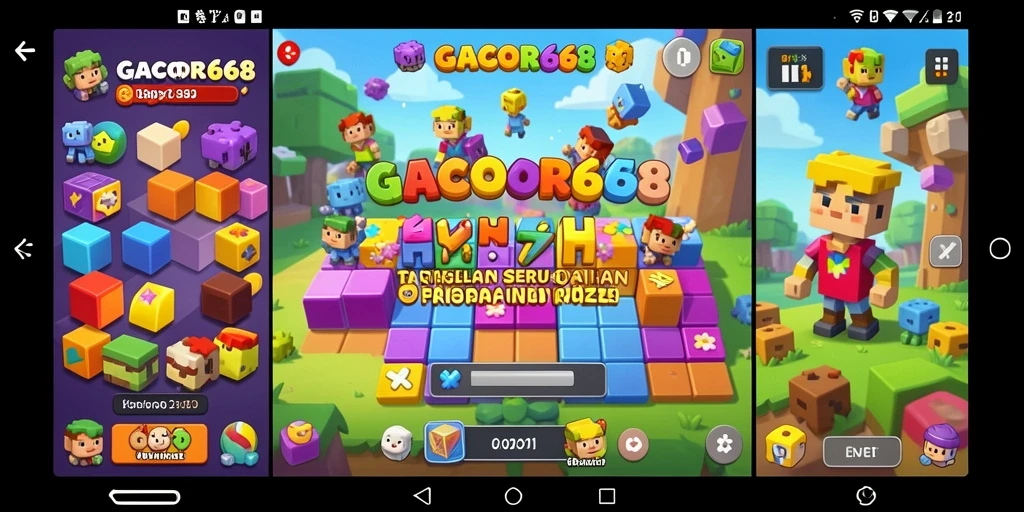 Screenshot GACOR668 menunjukkan gameplay seru dalam menyelesaikan puzzle.