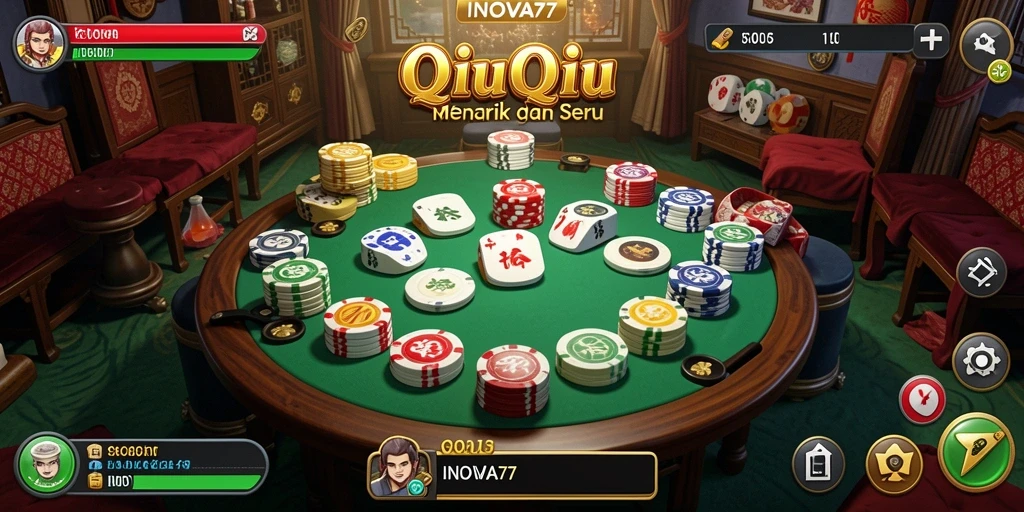 Gameplay seru di INOVA77 dengan kartu QiuQiu.
