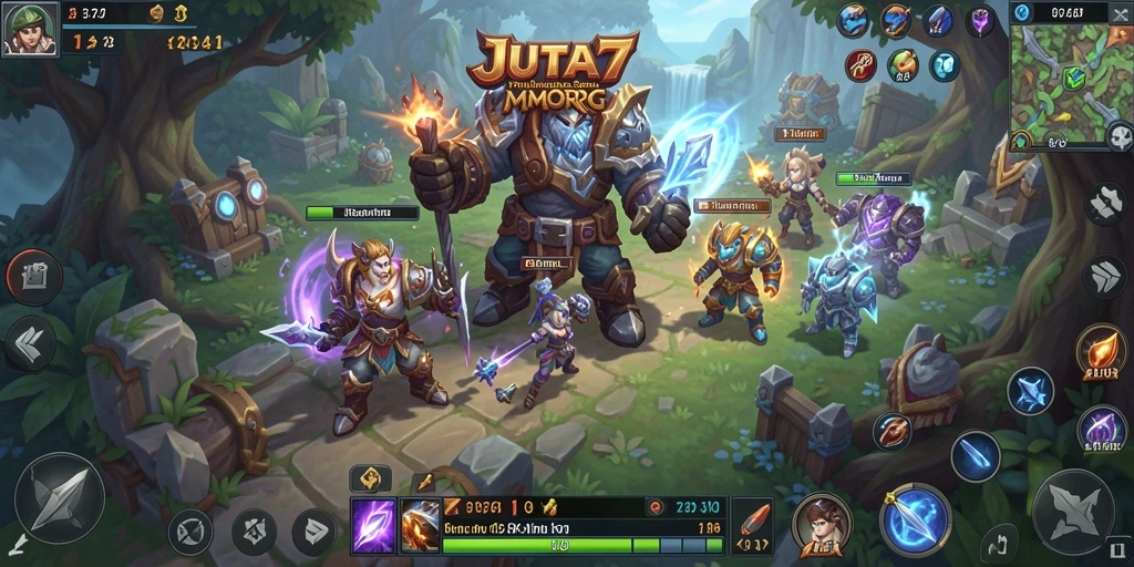 Gameplay seru JUTA7 yang menampilkan aksi penuh petualangan.