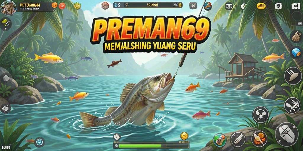 Tangkapan ikan yang besar di game PREMAN69.